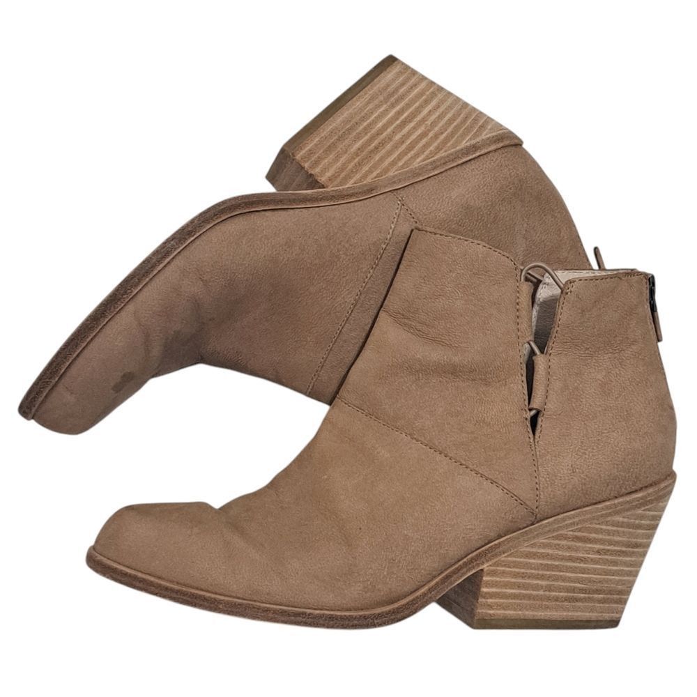 Eileen Fisher Eileen Fisher Tote Chic Ankle Boots Stacked Heel Size 8.5 Earth Tumbled Nubuck Size US 8.5 / IT 38.5 - 7 Thumbnail