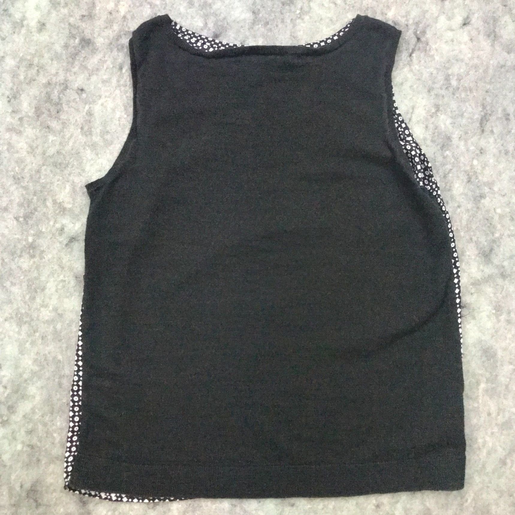 Ann Taylor VINTAGE Ann Taylor Loft Womens Shirt Top XS Black & White Sleeveless Blouse Size XS / US 0-2 / IT 36-38 - 5 Thumbnail