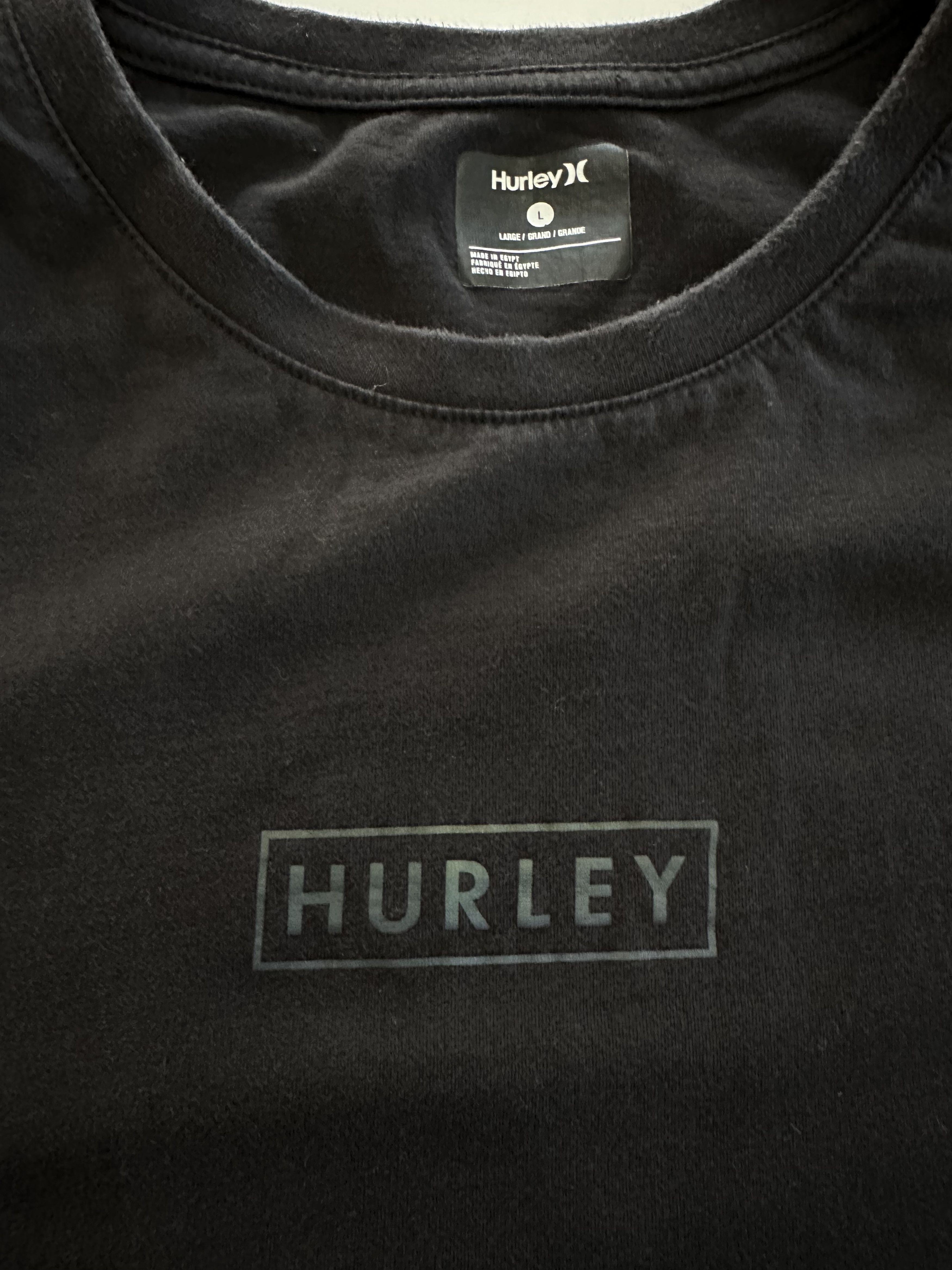 Hurley Hurley T-Shirt Men's Reflective Logo Large Black Cotton Size US L / EU 52-54 / 3 - 2 Thumbnail