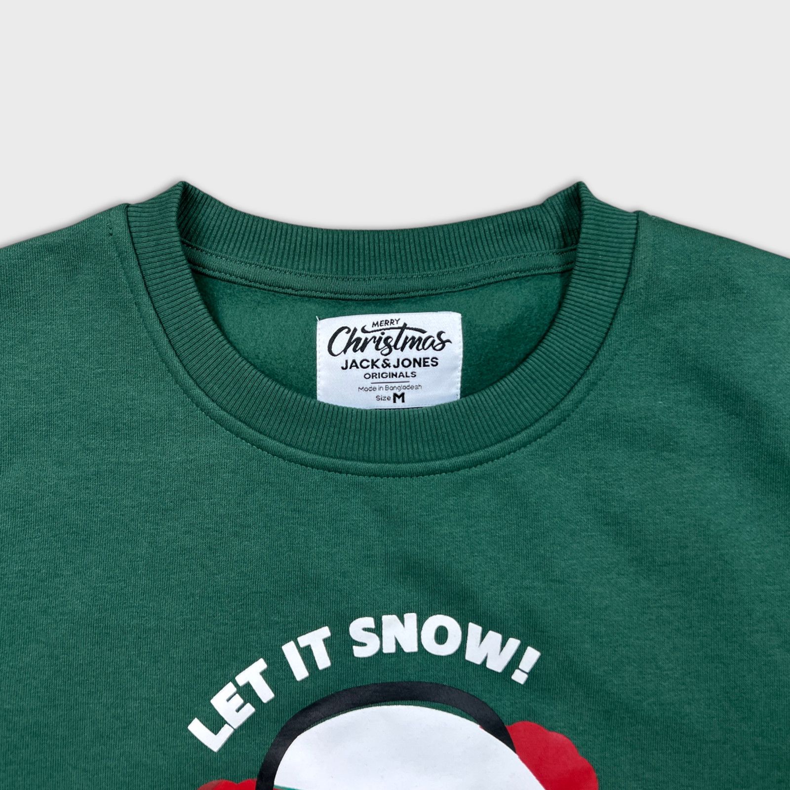 Jack & Jones × Vintage Jack & Jones Sweatshirt Medium Let It Snow Snowman Christmas Size US M / EU 48-50 / 2 - 2 Thumbnail