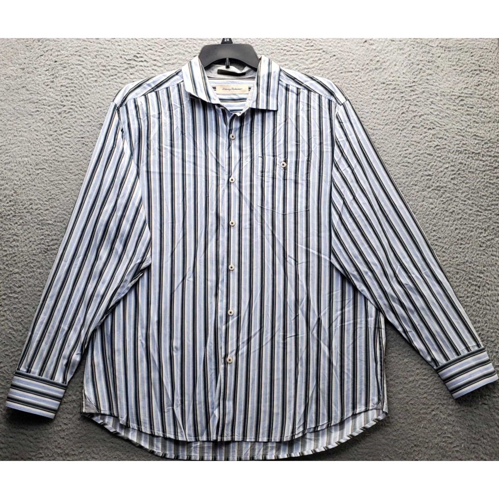 Tommy Bahama Tommy Bahama Casual Shirt Men’s XL Multicolor Striped Long Sleeve Collared Button Up Size US XL / EU 56 / 4 - 2 Thumbnail