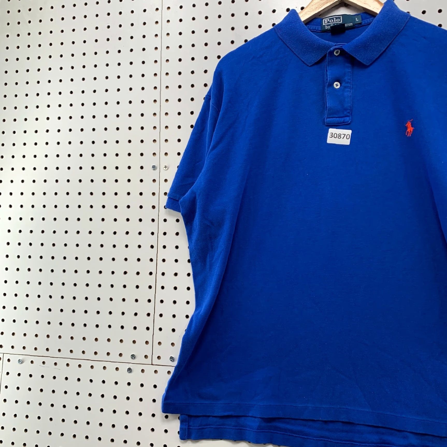 Polo Ralph Lauren Vintage Polo Ralph Lauren Polo Shirt Men Large Blue Short Sleeve Collared Casual Cotton Size US L / EU 52-54 / 3 - 3 Thumbnail
