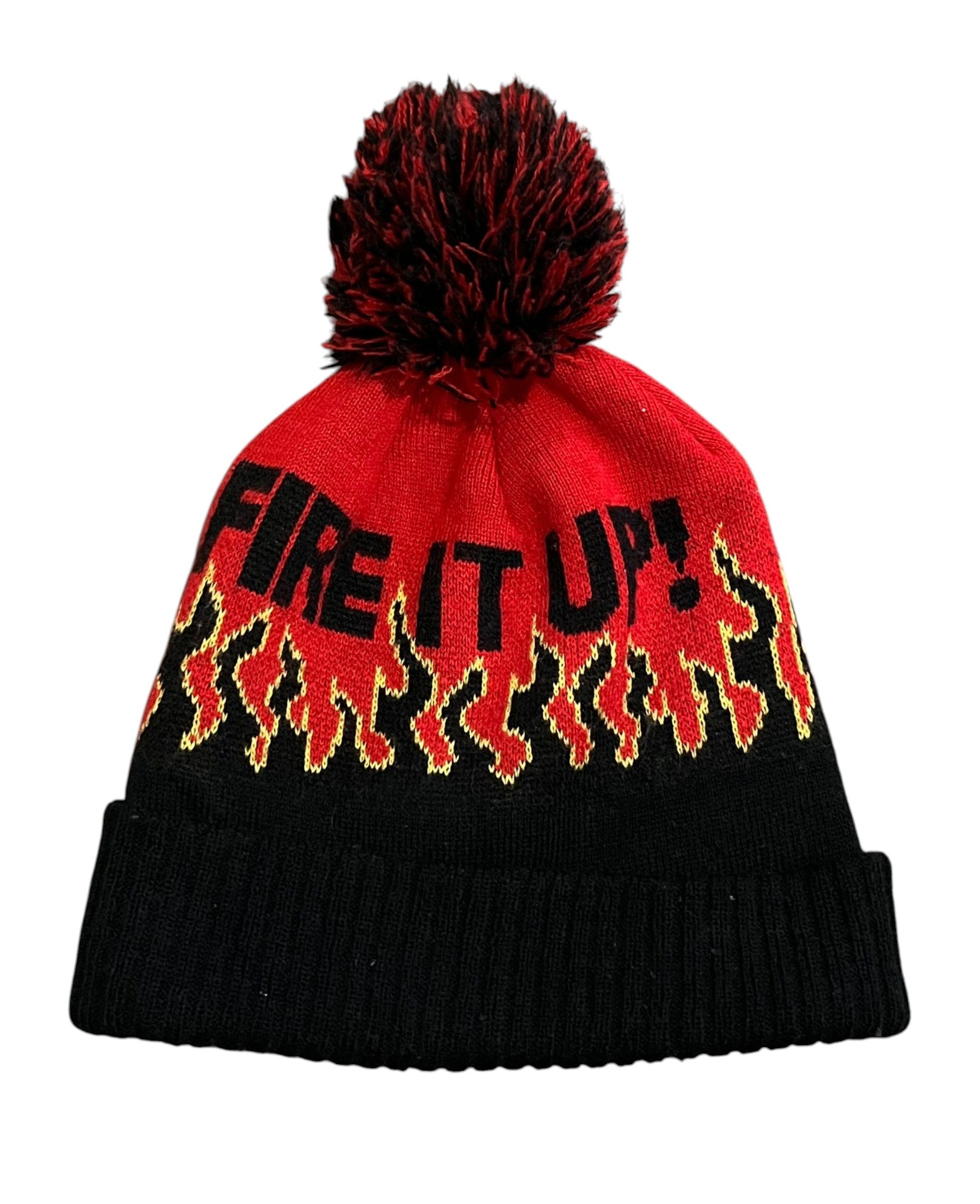 Cartoon Network Lightning McQueen “FIRE IT UP” Flame Beanie Size ONE SIZE - 2 Thumbnail