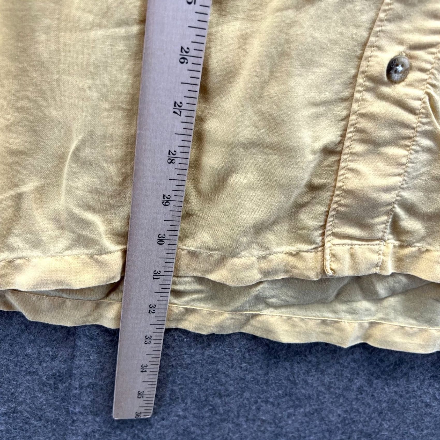 Vintage Columbia Shirt Mens XL Yellow Button-Down Short Sleeve Hawaiian Fishing Cotton Regular Size US XL / EU 56 / 4 - 4 Thumbnail
