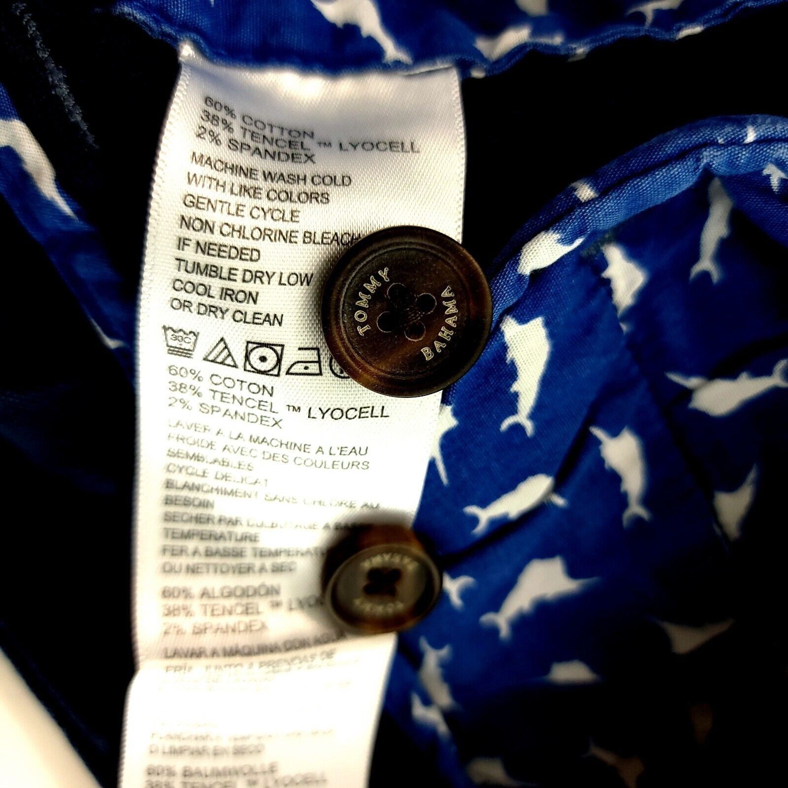 Tommy Bahama Tommy Bahama Cotton Tencel Spandex Blue Cargo Shorts Mid Ris Size US 30 / EU 46 - 8 Thumbnail