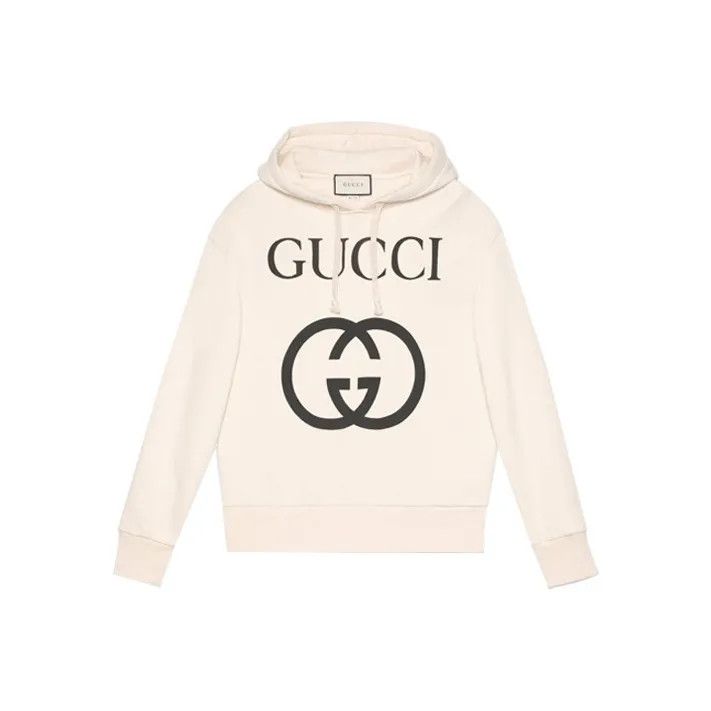 Gucci Gucci Logo Print Hoodie for Men Size US L / EU 52-54 / 3 - 1 Thumbnail