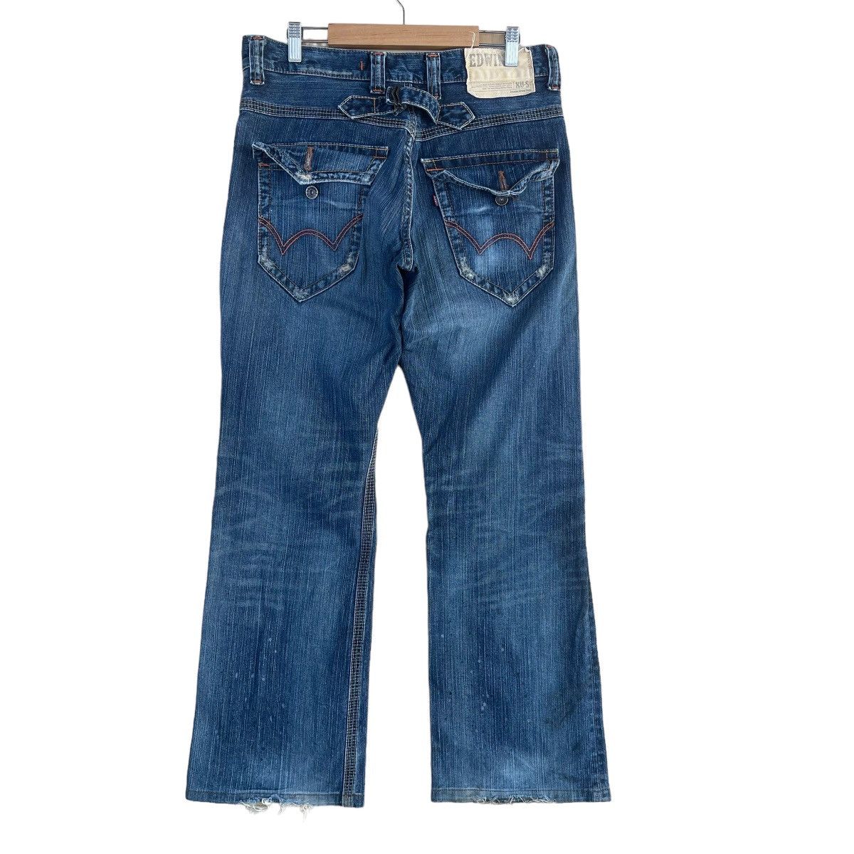Edwin Edwin X-Vs Ripped Denim Jeans Size US 32 / EU 48 - 10 Thumbnail