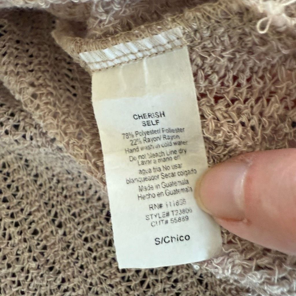 Other Cherish Open Weave Top Off Taupe S Size S / US 4 / IT 40 - 8 Thumbnail