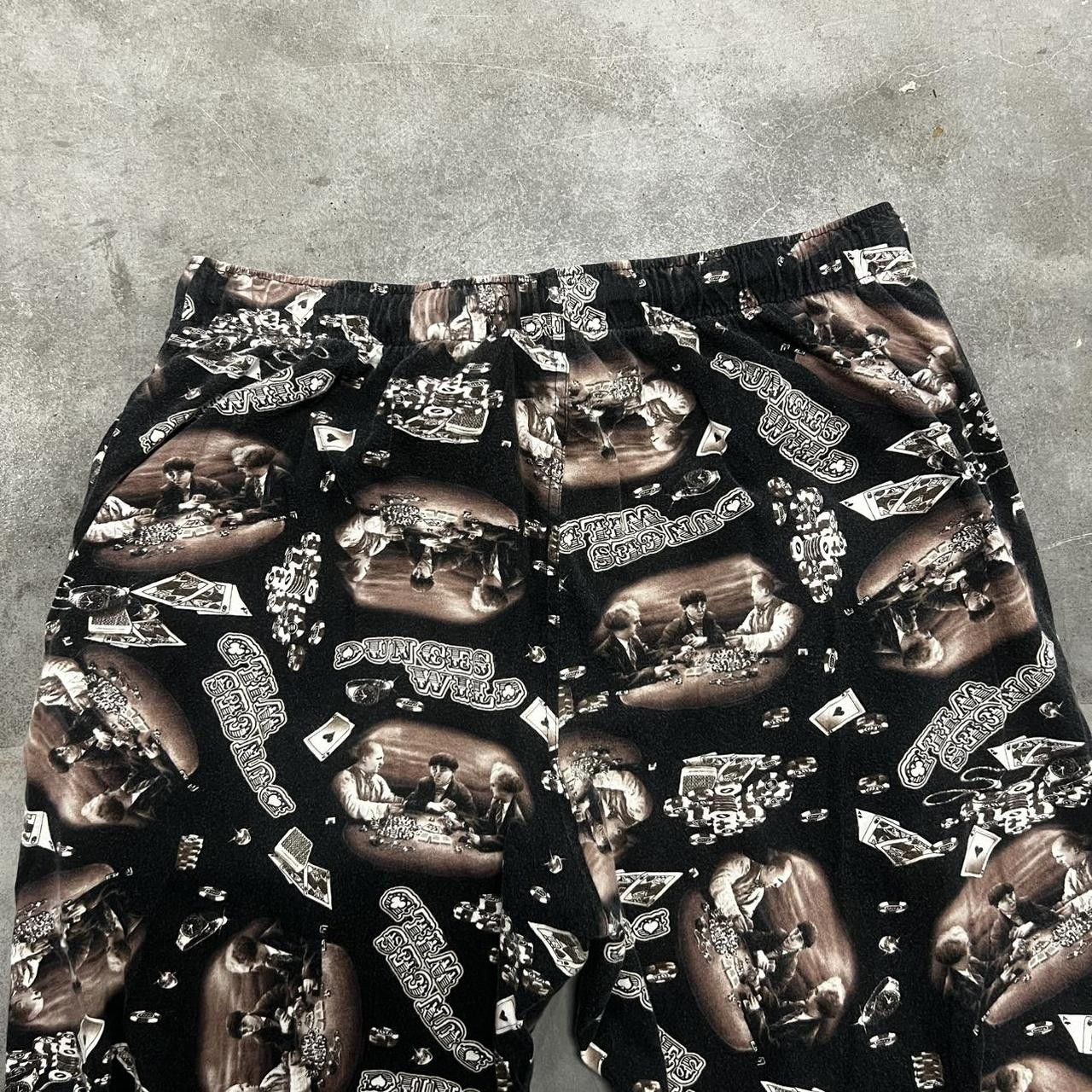 Japanese Brand × Vintage Vintage Y2K Baggy The Three Stooges Dunces Wild Sweatpants! Size US 34 / EU 50 - 6 Thumbnail