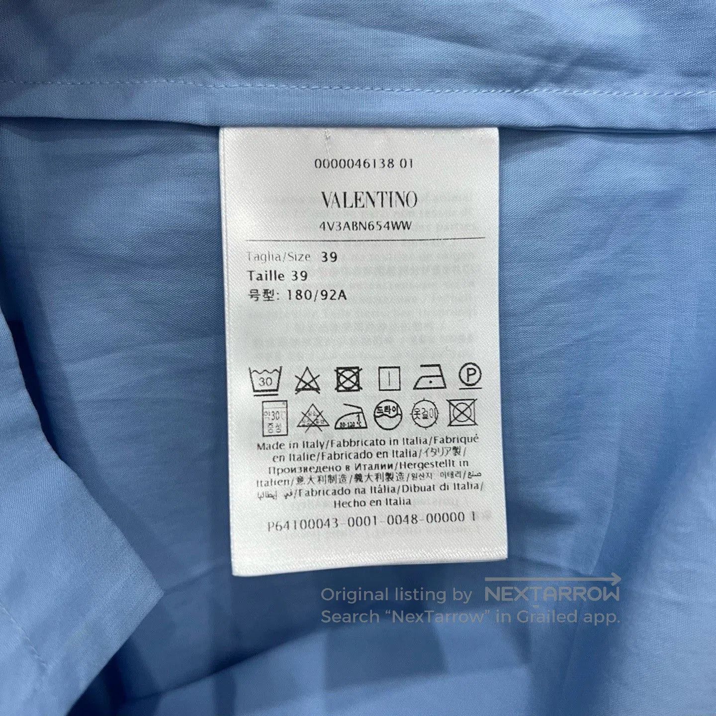 Valentino Valentino Blue Long. Size US M / EU 48-50 / 2 - 5 Thumbnail