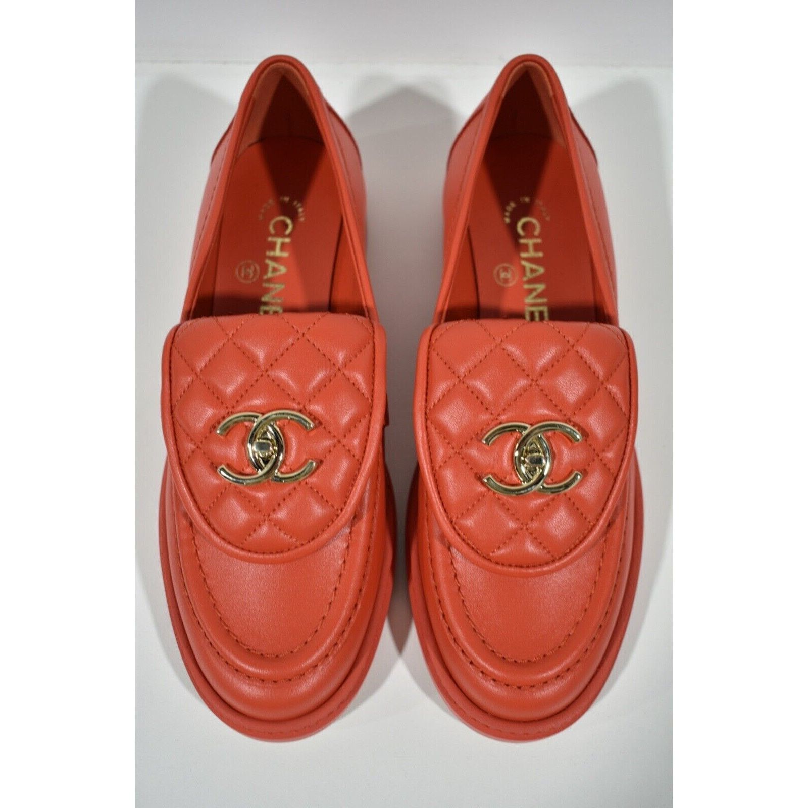 Chanel 22P Quilted Flap Turnlock CC Mule Slip Flat Loafer 37.5 Size US 7.5 / IT 37.5 - 1 Thumbnail