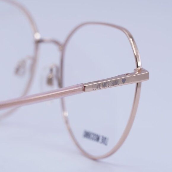 Moschino 🕶️ New Moschino MOL560 0S45 00 Pink/Gold Eyeglasses 54mm Size ONE SIZE - 10 Thumbnail