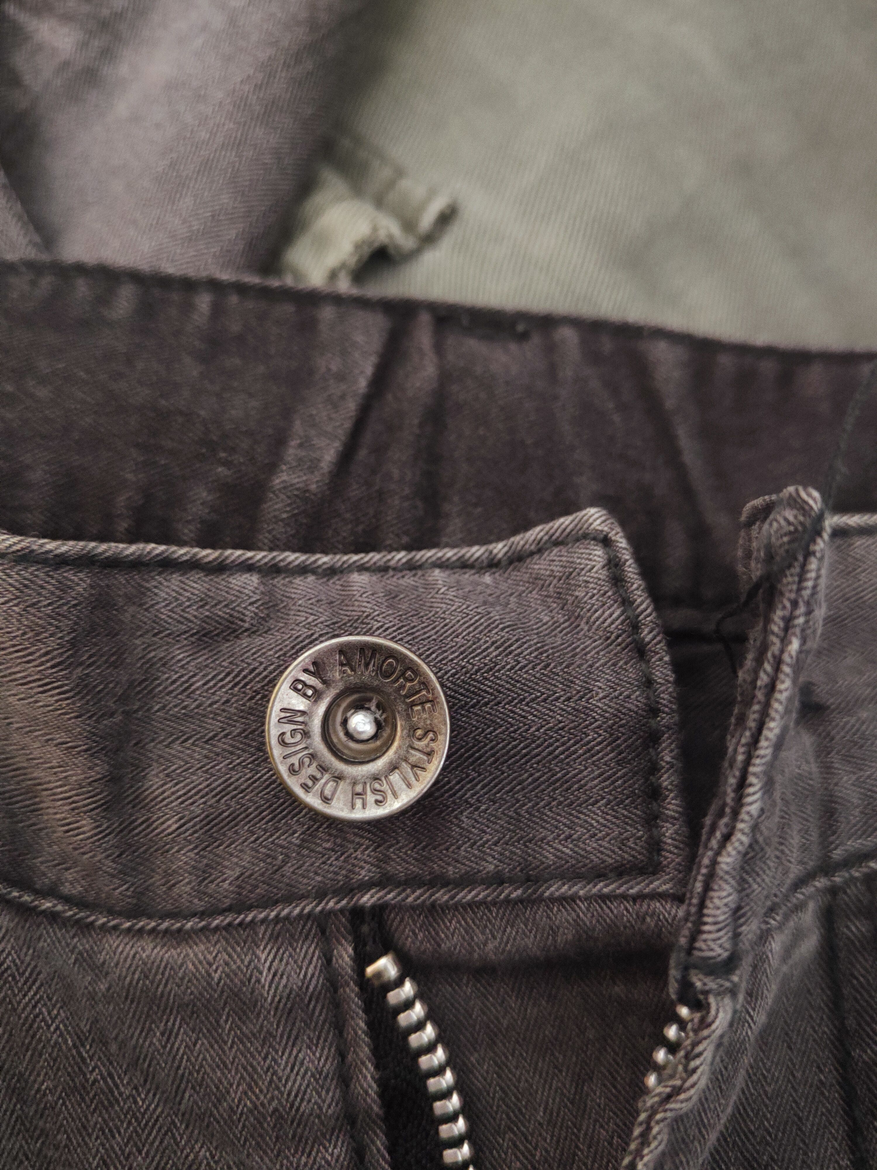 Japanese Brand × Vintage Rare Amorte Dark Gray Faded MultiTactical pocket CargoPant Size 31" - 13 Thumbnail