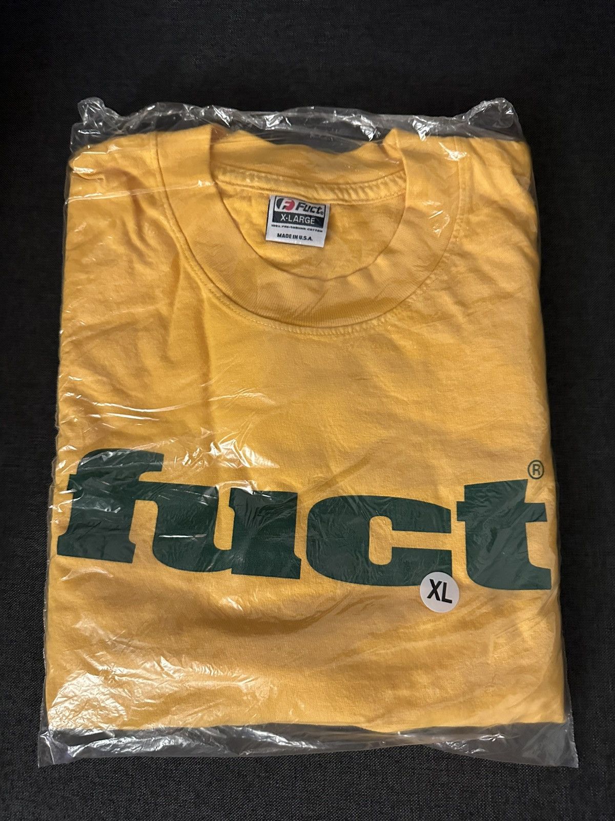 FUCT OG LOGO LONG SLEEVE T-SHIRT GOLD