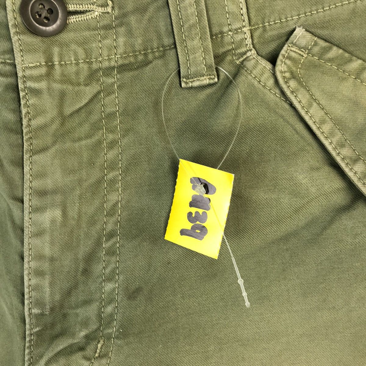 Japanese Brand Fredy & Gloster Green Casual cargo Pants #A1139 Size US 30 / EU 46 - 9 Thumbnail