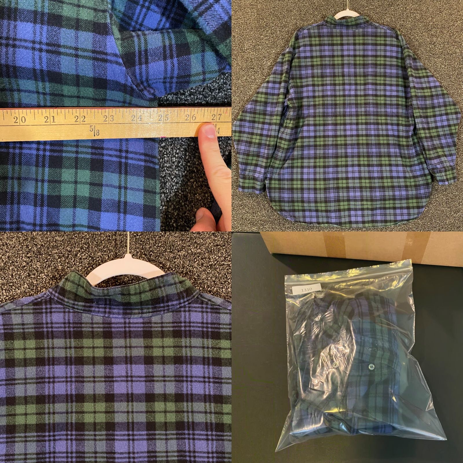 CO Vermont Flannel Co Shirt Mens Medium Multicolor Plaid Cotton Button-Up Made in USA Size US M / EU 48-50 / 2 - 8 Thumbnail