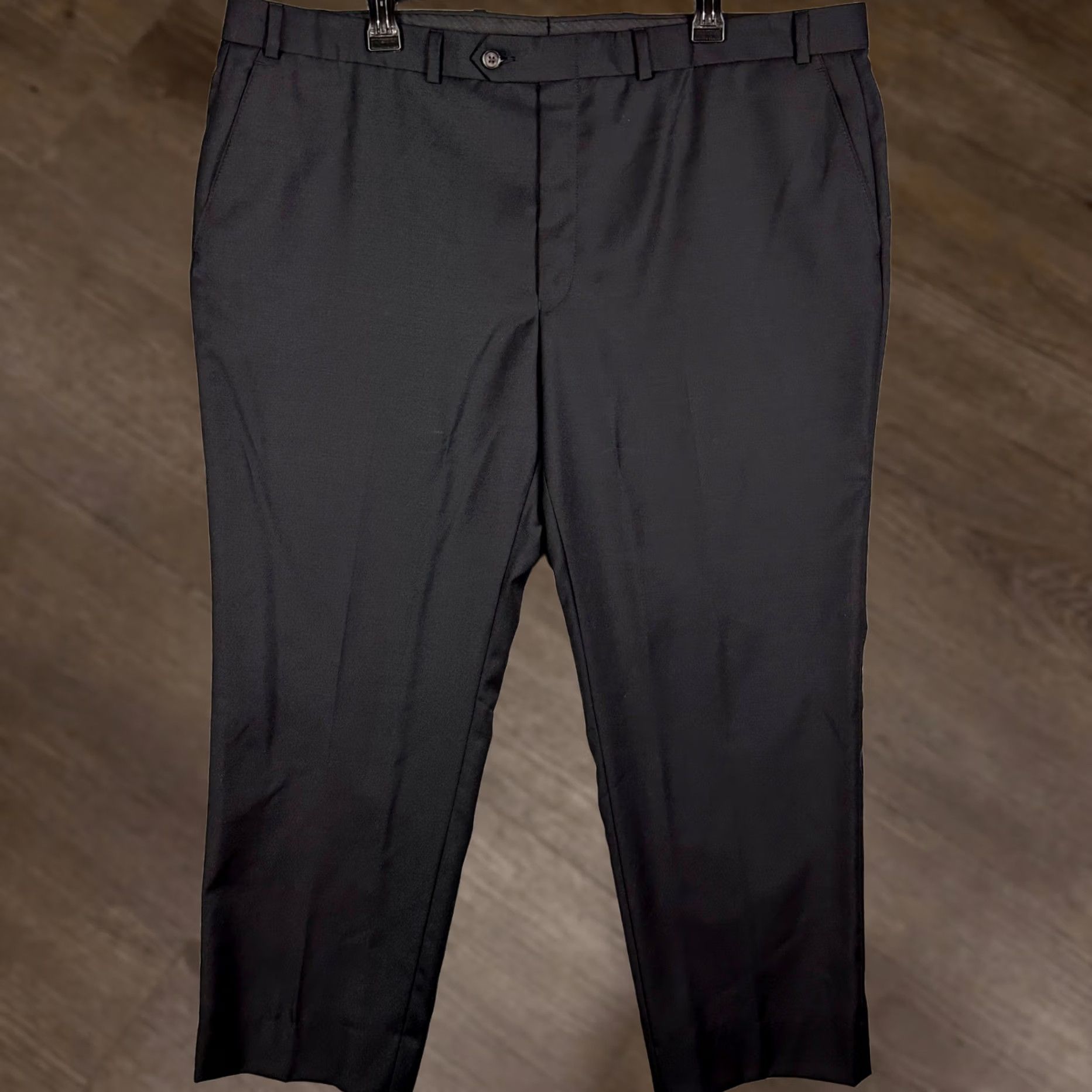 Ralph Lauren VINTAGE? No. Lauren Ralph Lauren Pants Dress Wool Black Flat Front Straight 42 Mens 42X30 Regular? Size US 42 / EU 58 - 1 Thumbnail