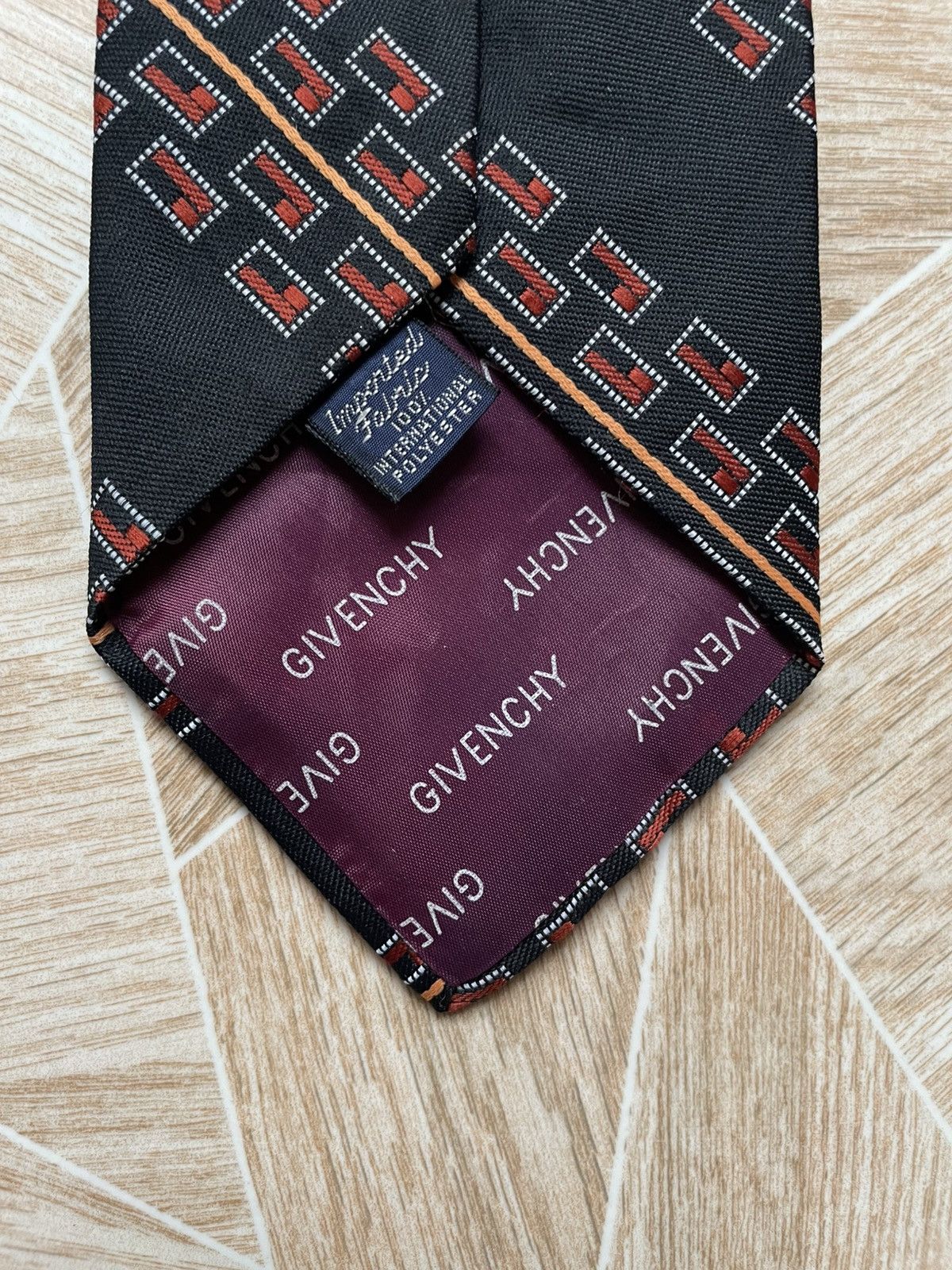 Givenchy × Vintage Luxury Givenchy Gentlemen Paris Made In France Cotton Tie Size ONE SIZE - 4 Thumbnail