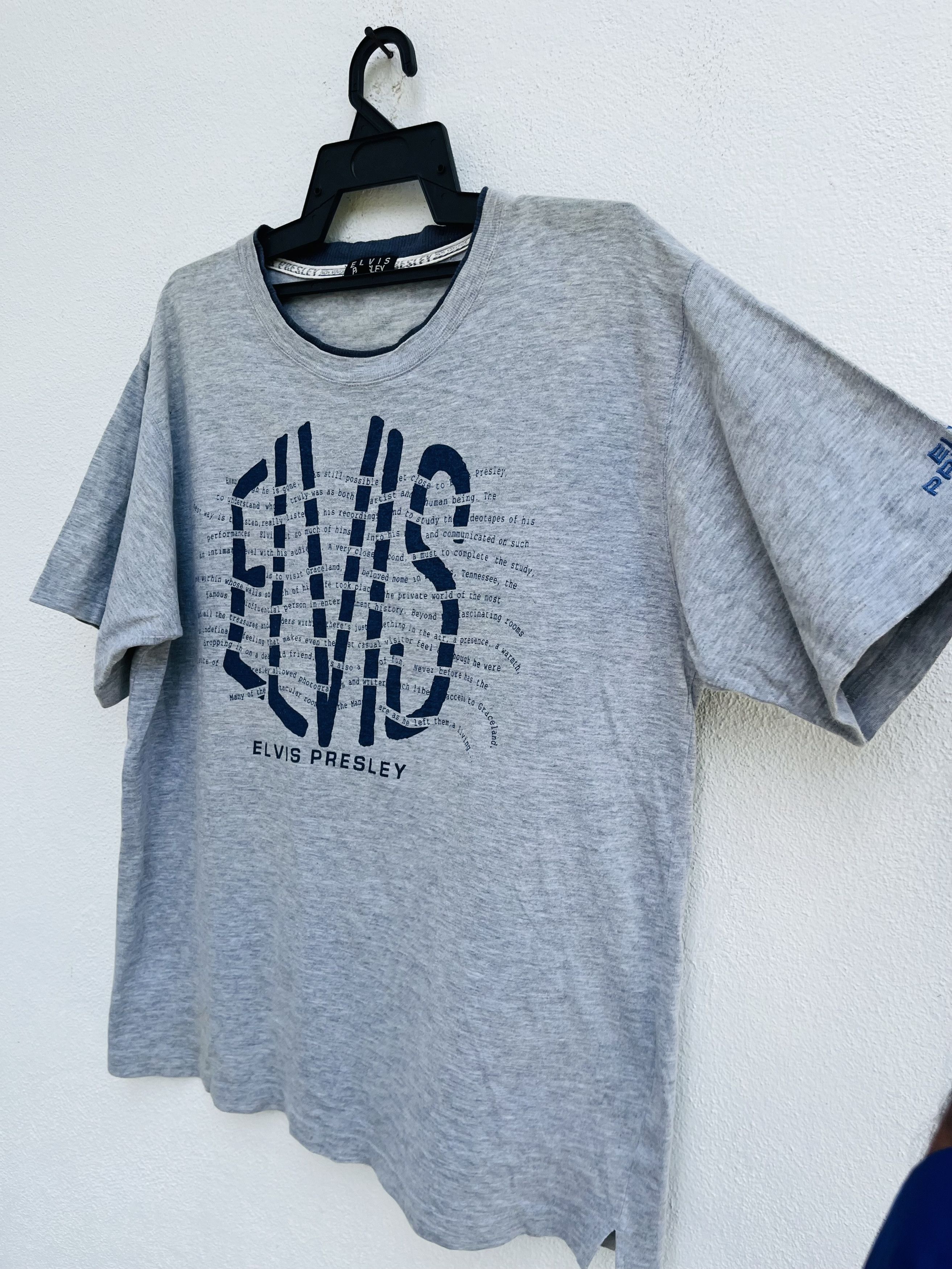 Band Tees × Vintage Vintage Elvis Presley Famous Artist Fashion Style Size US L / EU 52-54 / 3 - 5 Thumbnail