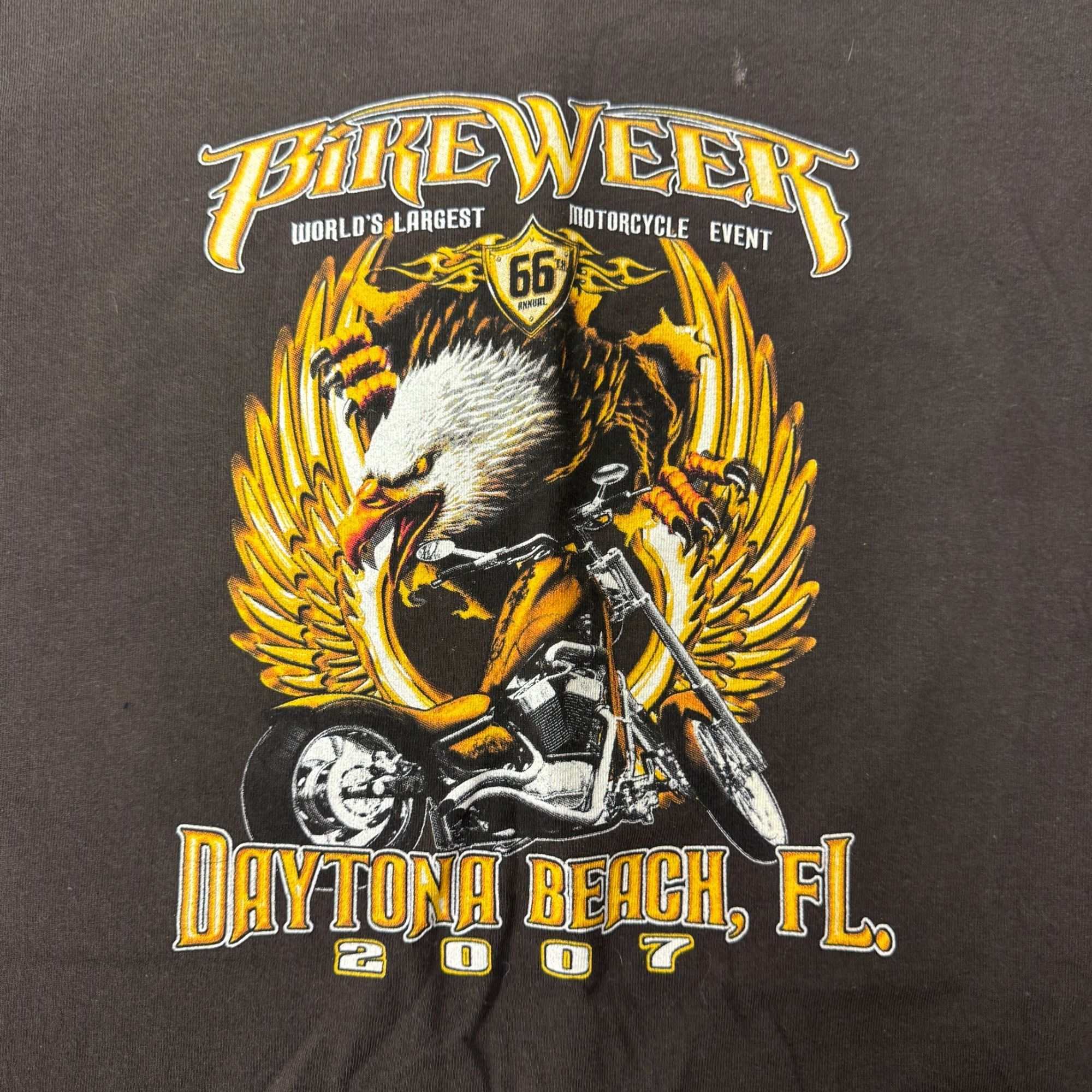 Delta GOLD WINGED EAGLE Motorcycle BIKE WEEK Daytona FL T Shirt Size US L / EU 52-54 / 3 - 3 Thumbnail