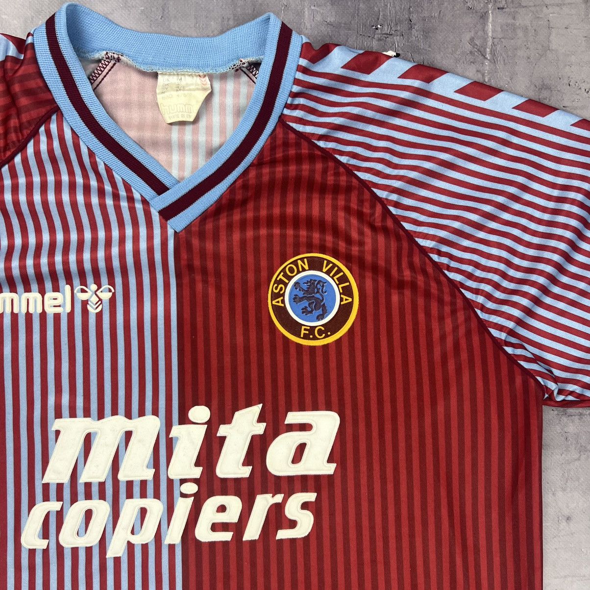 Hummel Rare! Aston Villa Hummel Vintage Soccer Jersey 1987 Size US M / EU 48-50 / 2 - 6 Thumbnail