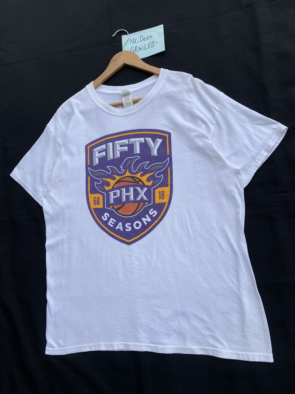 NBA Rare Vintage Fifty Phoenix Suns NBA Basketball T Shirt Size US L / EU 52-54 / 3 - 3 Thumbnail