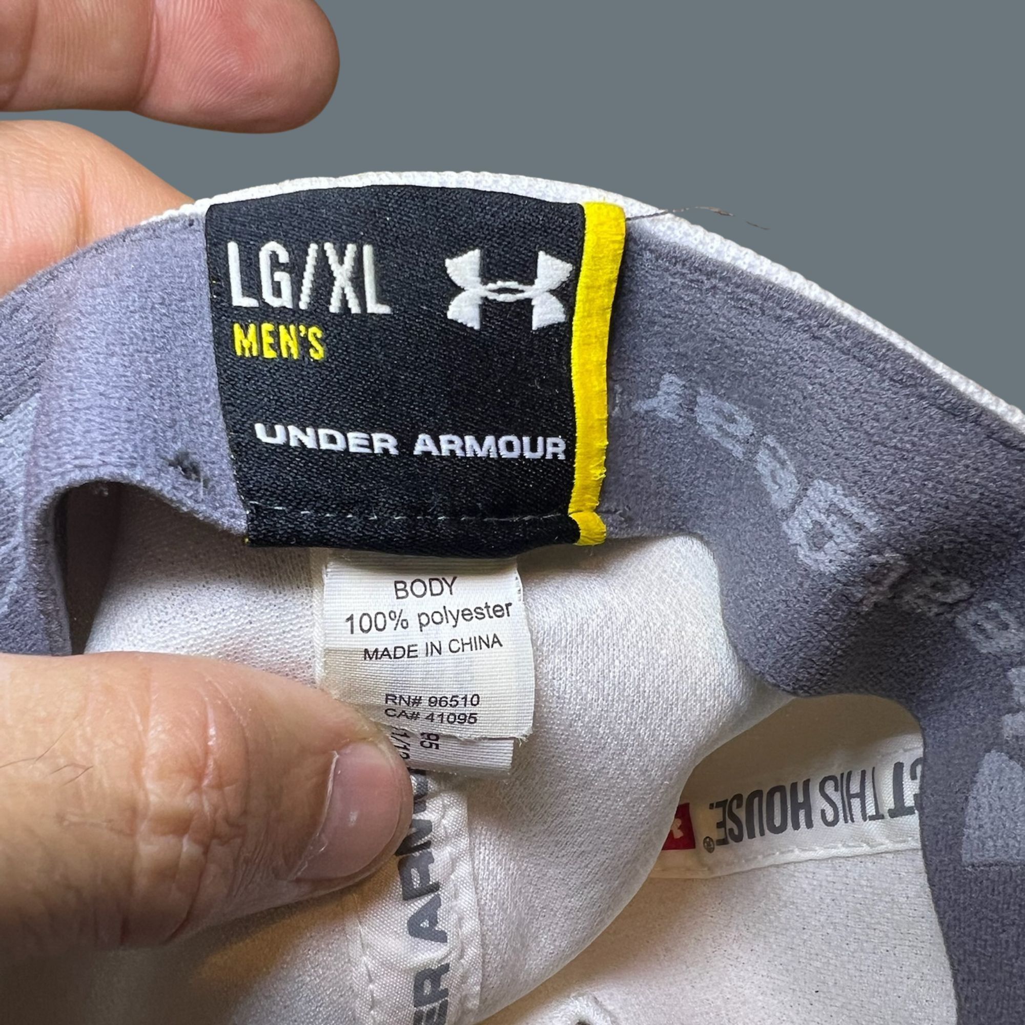 Under Armour Under Armour Mens Blitzing 3.0 Cap L/XL White Black Logo Bre Size ONE SIZE - 7 Thumbnail