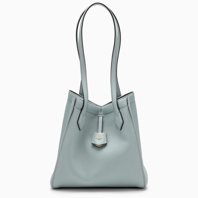 image of Fendi Origami Medium Convertible Bag In Light Blue Leather, Women's