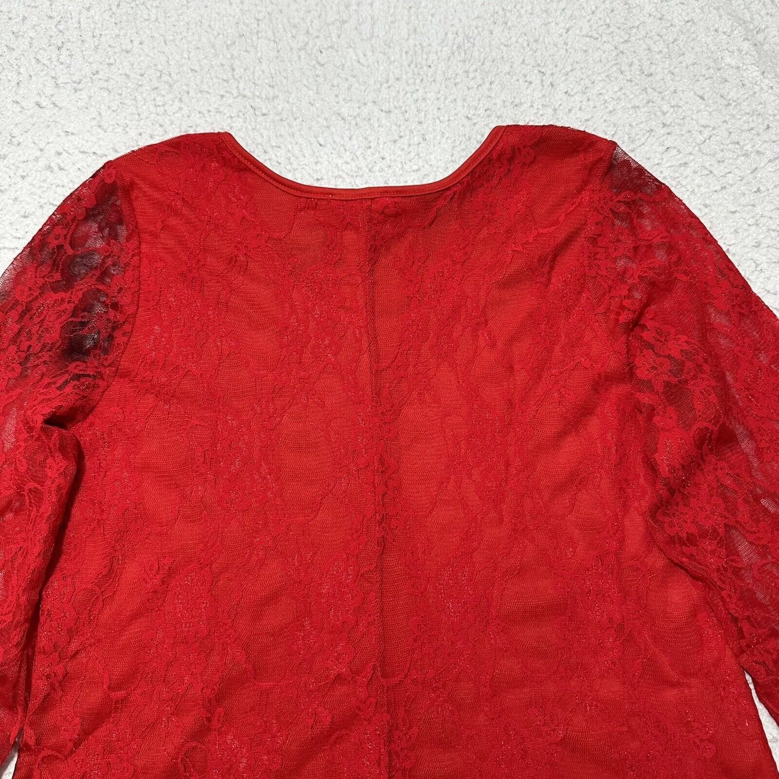 Vintage Vintage Brittany Black Small Red Black Embellished Blouse Size S / US 4 / IT 40 - 11 Thumbnail