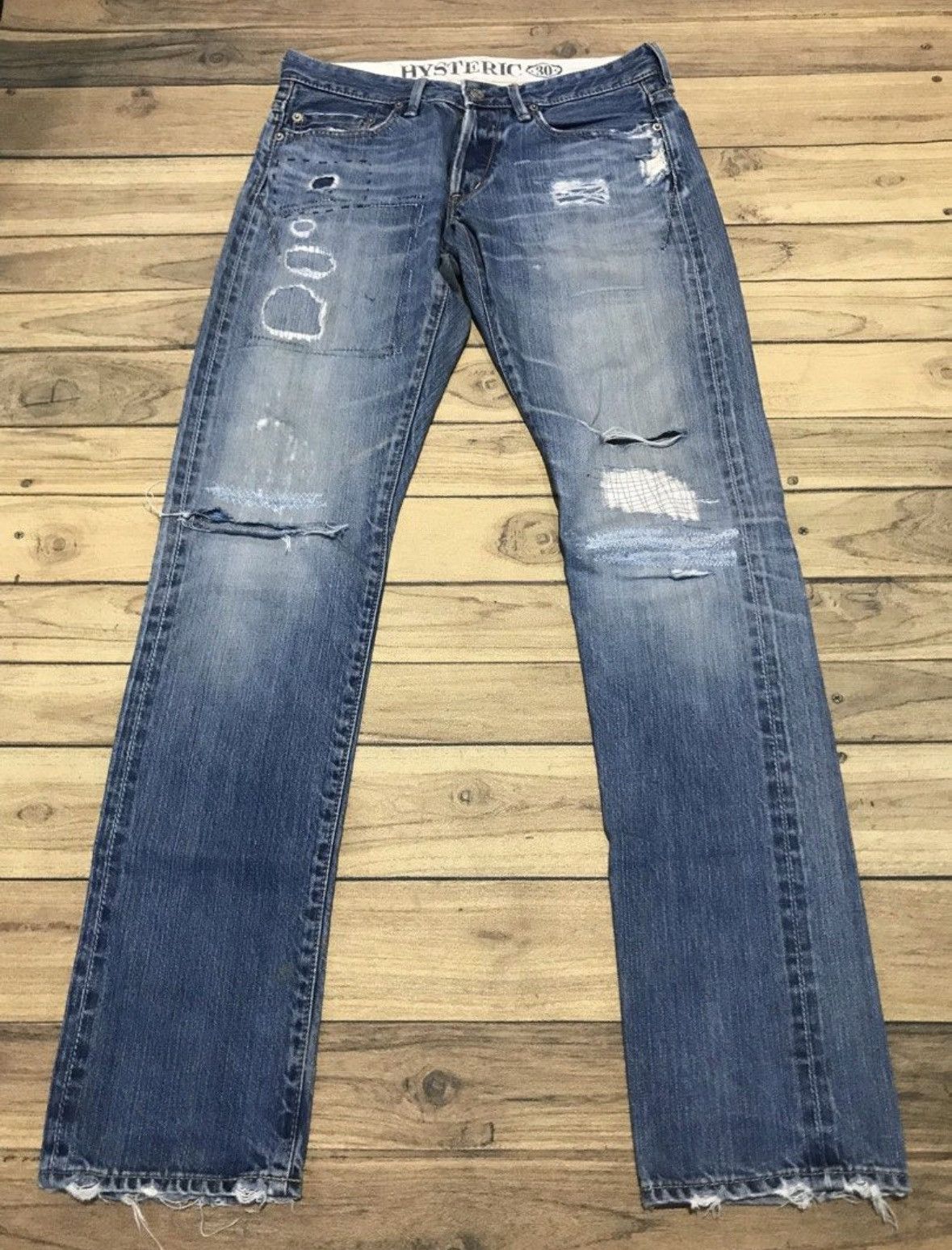 Hysteric Glamour Selvedge Distressed Denim Jeans