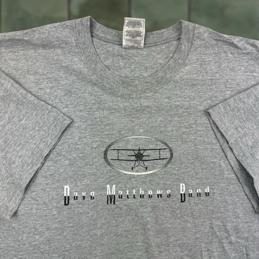 Fruit Of The Loom Vintage Dave Matthews Band T Shirt Adult Large Gray Band Tee Summer 1998 Tour Size US L / EU 52-54 / 3 - 1 Thumbnail