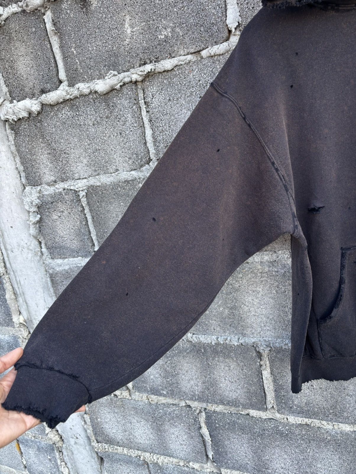 Vintage Thrashed Faded Distressed Hoodie Grunge Size US L / EU 52-54 / 3 - 14 Thumbnail
