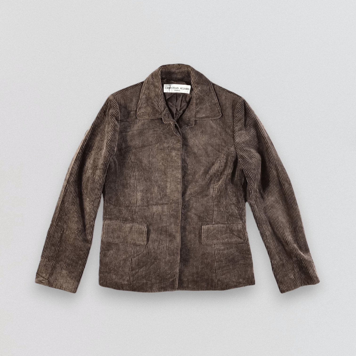 Vintage Christian Aujard Corduroy Coat Jacket Size US S / EU 44-46 / 1 - 1 Thumbnail