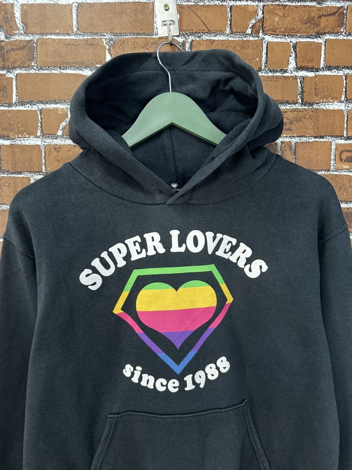 Super Lovers Super Lovers Japan Faded Washed Hoodie Z309 Size US M / EU 48-50 / 2 - 2 Thumbnail