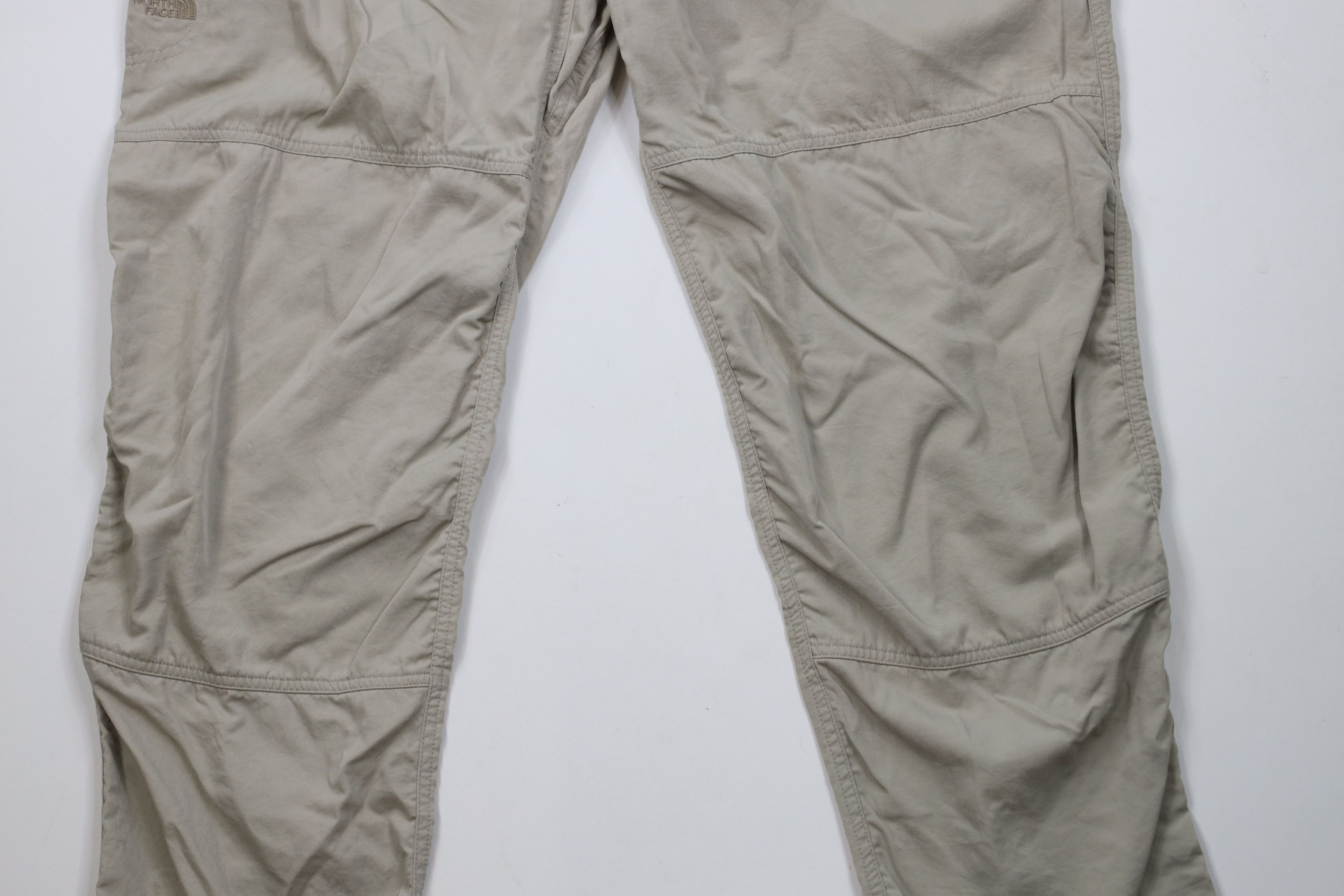 The North Face × Vintage Vintage Y2K 2000 The North Face Belted Wide Leg Pants Beige Size US 38 / EU 54 - 3 Thumbnail