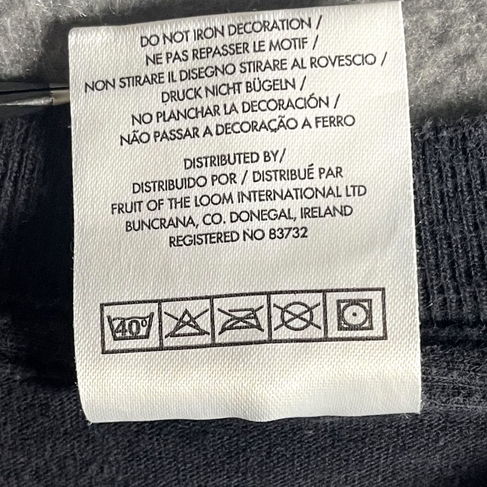 Fruit Of The Loom VINTAGE Rock In And Roll Out Cafe Shirt Mens Medium Black Amsterdam Guitar 90s Tee Size US M / EU 48-50 / 2 - 5 Thumbnail