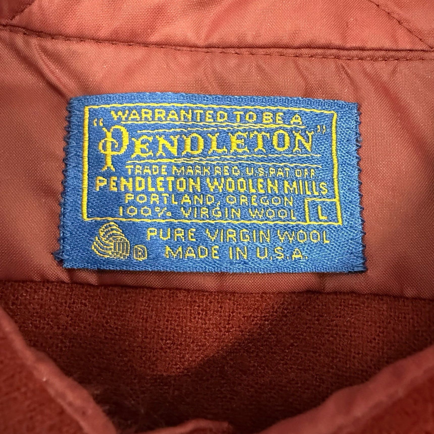 Pendleton VINTAGE Pendleton USA Red Wool Button Down Shirt XL Long Sleeve Elbow Patch Men Size US XL / EU 56 / 4 - 6 Thumbnail