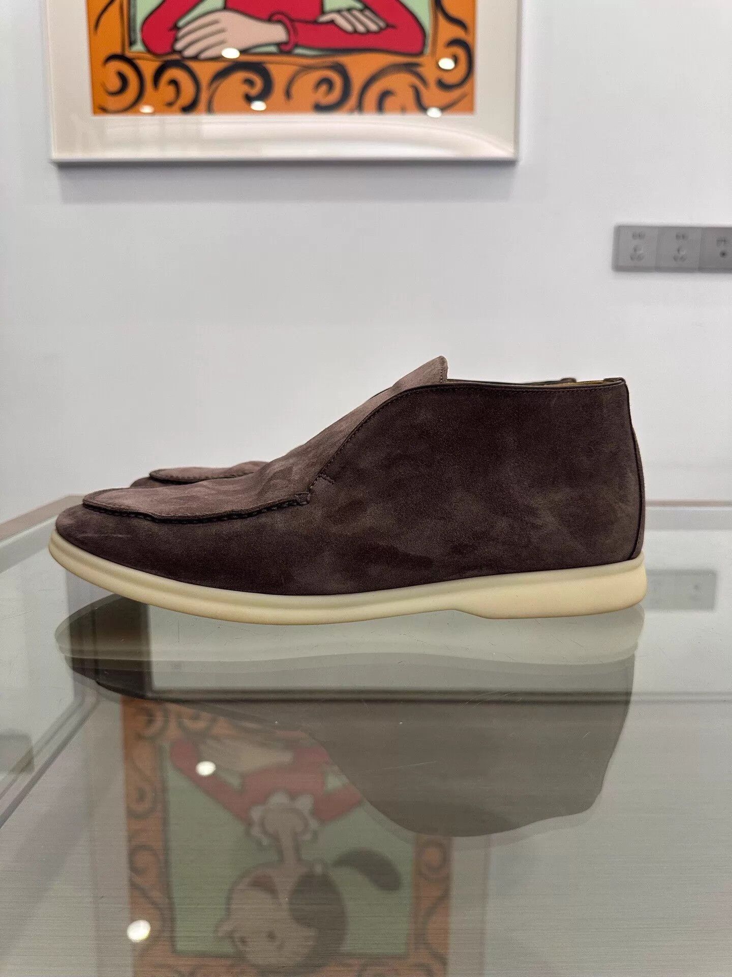 Loro Piana Loro Piana Open Walk Men Dark Brown Suede Loafer 42 Size US 9 / EU 42 - 4 Thumbnail