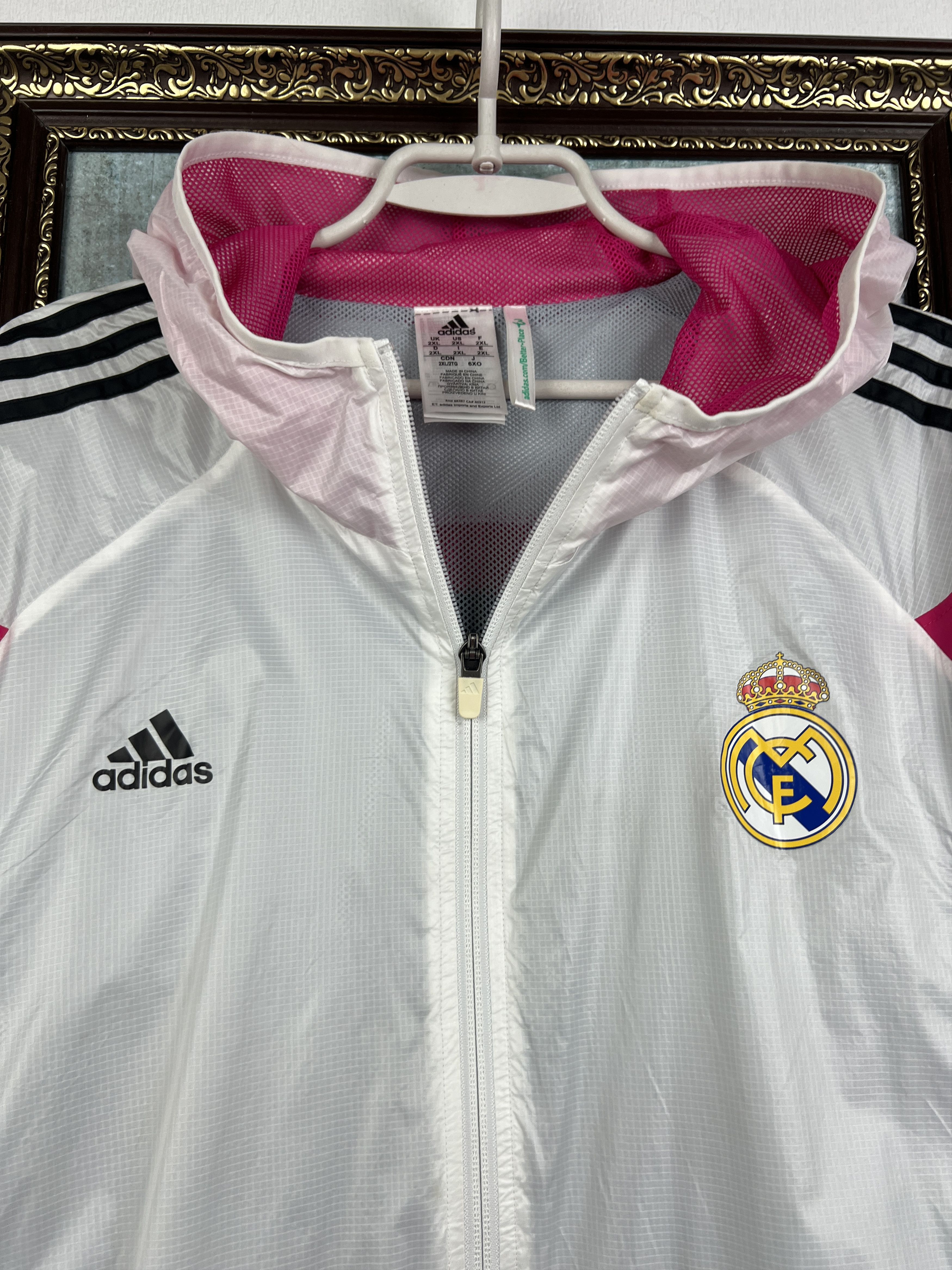 Adidas Real Madrid Football Lighweight Jacket Soccer Track Top Size US XXL / EU 58 / 5 - 3 Thumbnail