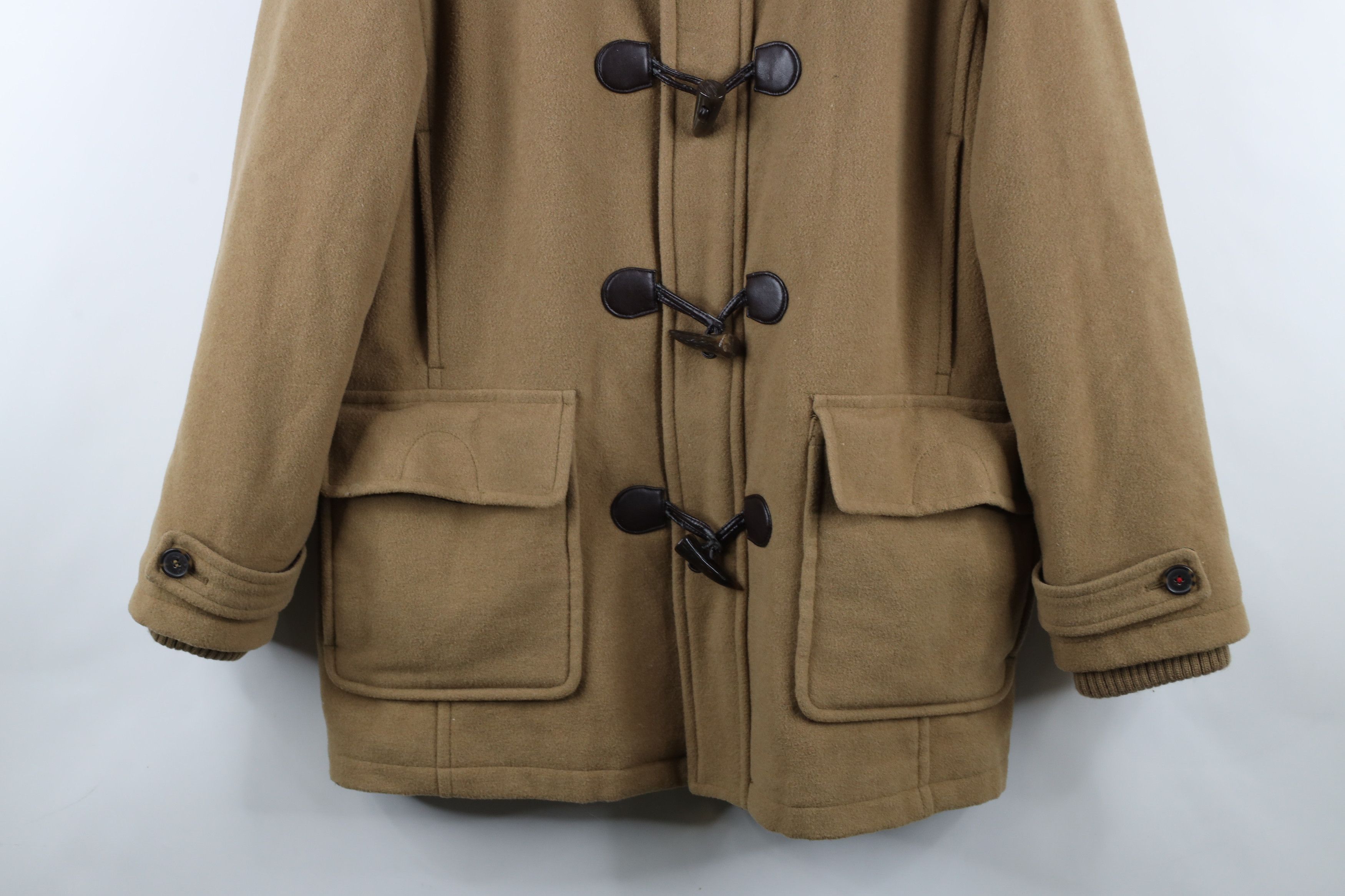 Tommy Hilfiger × Vintage Vintage Tommy Hilfiger Blend Toggle Button Hooded Jacket Size US L / EU 52-54 / 3 - 3 Thumbnail