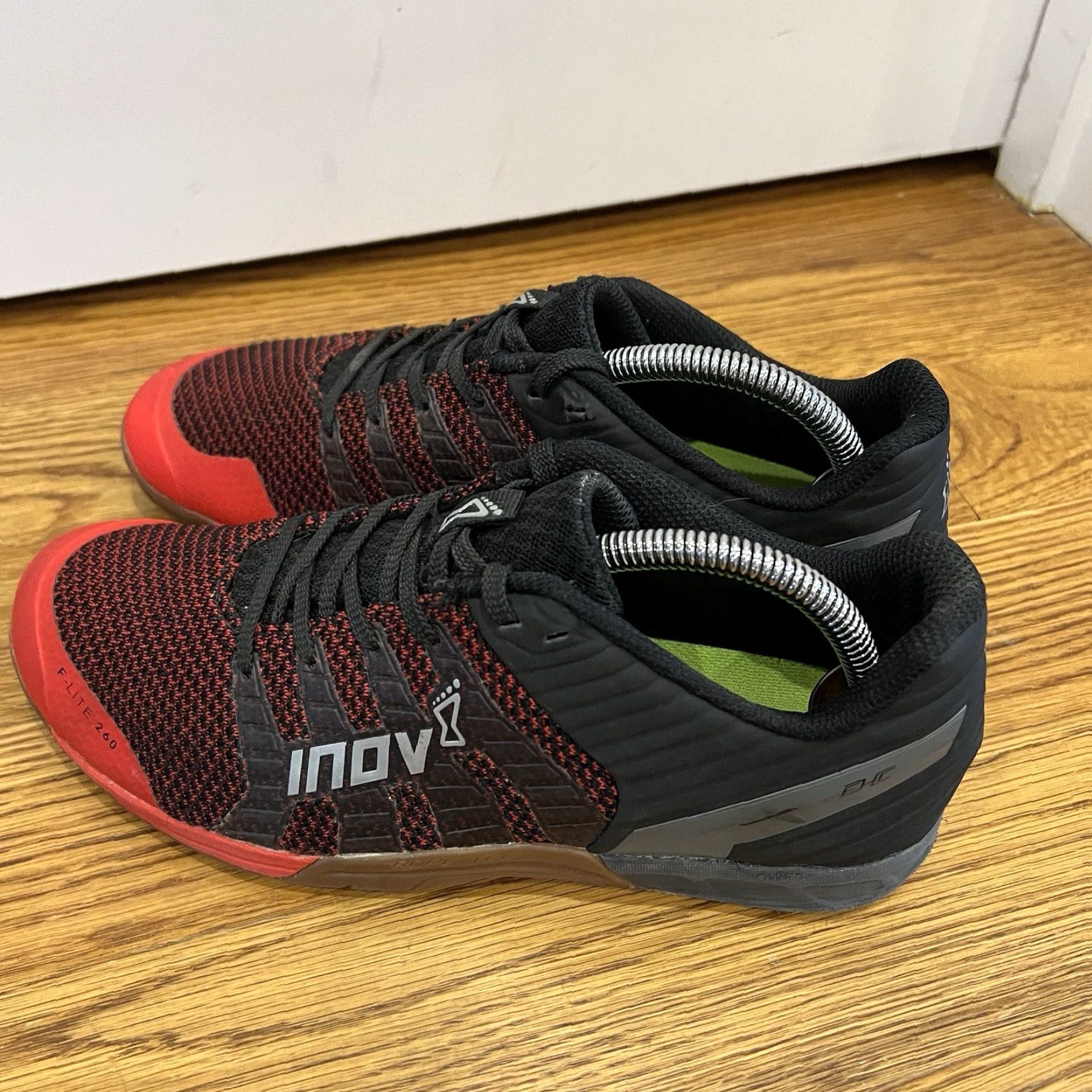Vintage VINTAGE Inov-8 F-Lite 260 v2 Knit Mens Size 8 Womens Size 9.5 Athletic Sneakers CrossFit Activewear Red Black Size US 9.5 / IT 39.5 - 3 Thumbnail