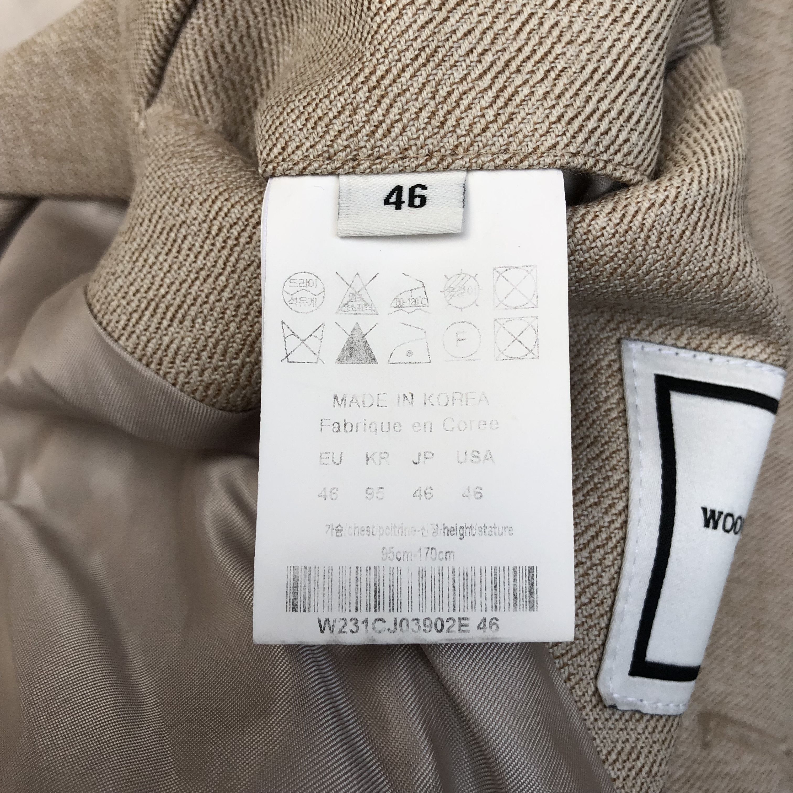 Wooyoungmi Wooyoungmi Double Breasted Wool Blazer Size 46R - 9 Thumbnail