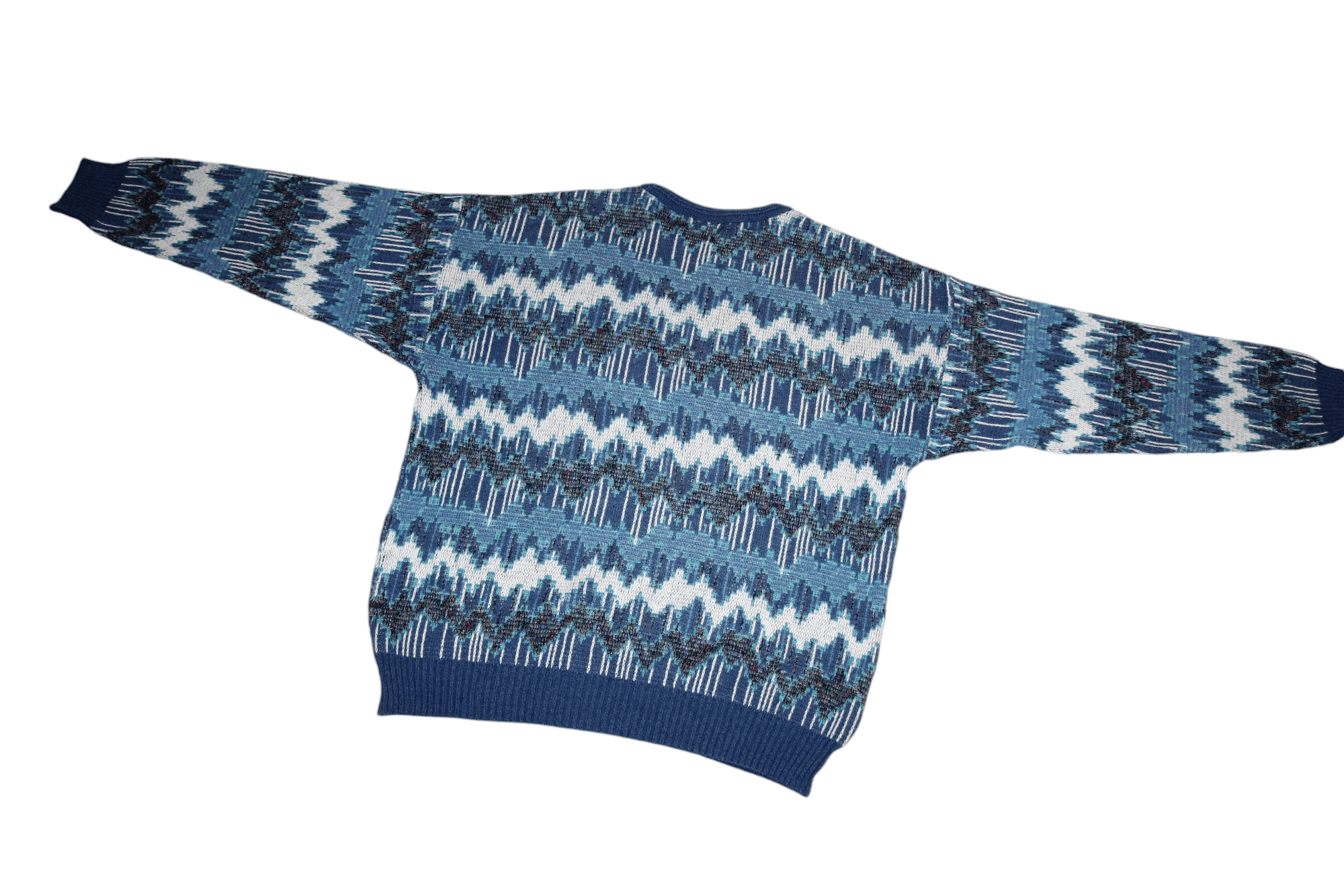 Liberty 80's Liberty Intarsia Cotton Blend Knit Sweater Size US XL / EU 56 / 4 - 9 Thumbnail