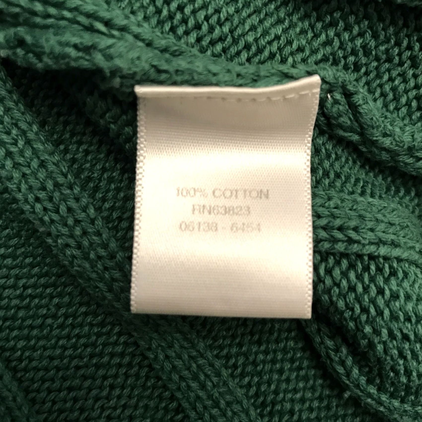 Vintage Christopher & Banks Womens Pullover Sweater Hooded Cable-Knit Green L Size L / US 10 / IT 46 - 4 Thumbnail