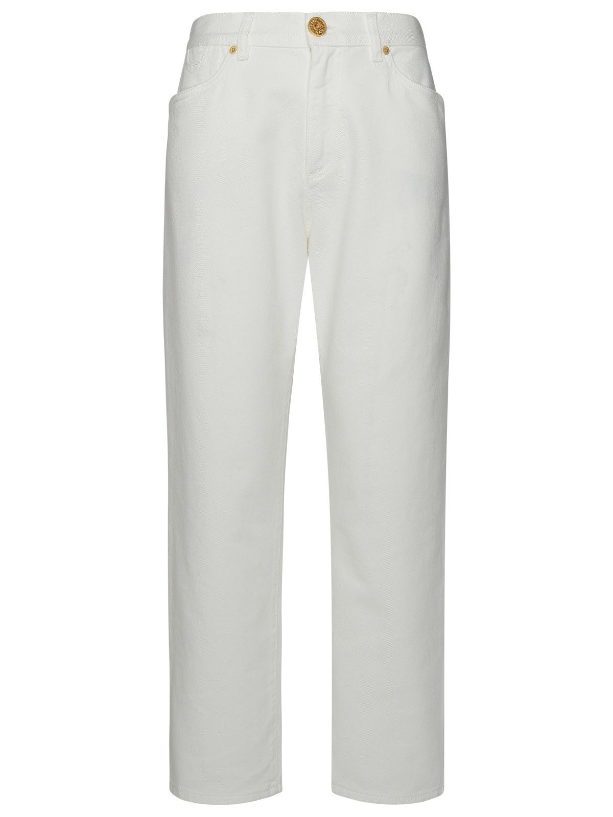 image of Balmain White Cotton Jeans, Women's (Size 28)