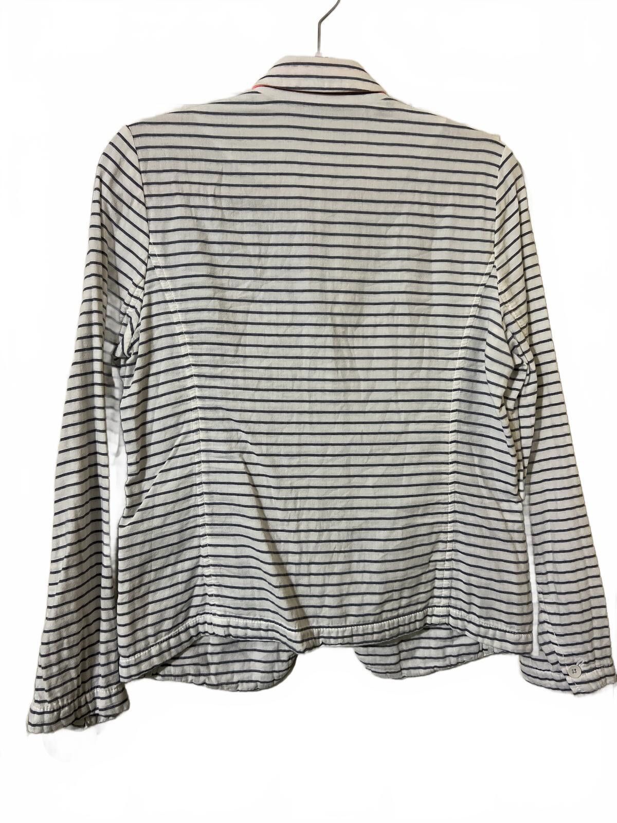 Gap Gap Academy Blazer 6 White Navy Striped Cotton Casual Size M / US 6-8 / IT 42-44 - 6 Thumbnail