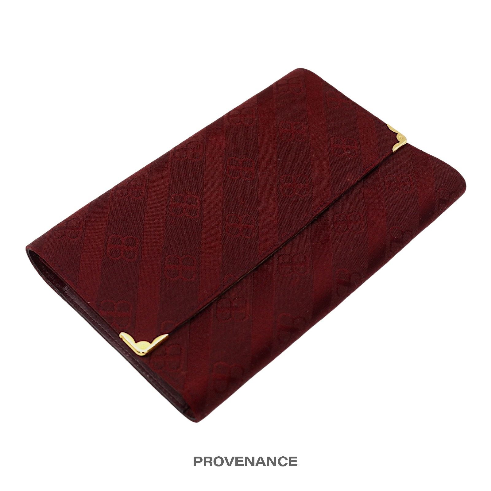 Balenciaga 🔴 Balenciaga BB Canvas Trifold Wallet - Red Monogram Size ONE SIZE - 4 Thumbnail