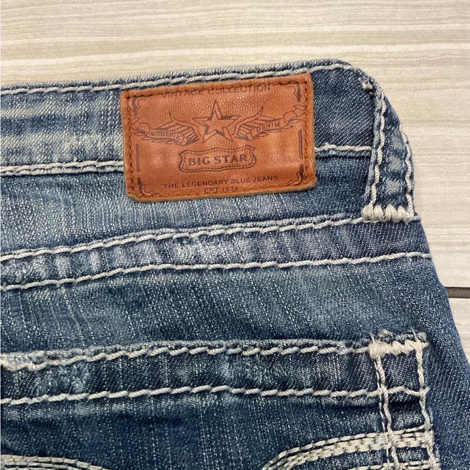 Big Star Big Star Nico Distressed Jeans Size 29" - 7 Thumbnail