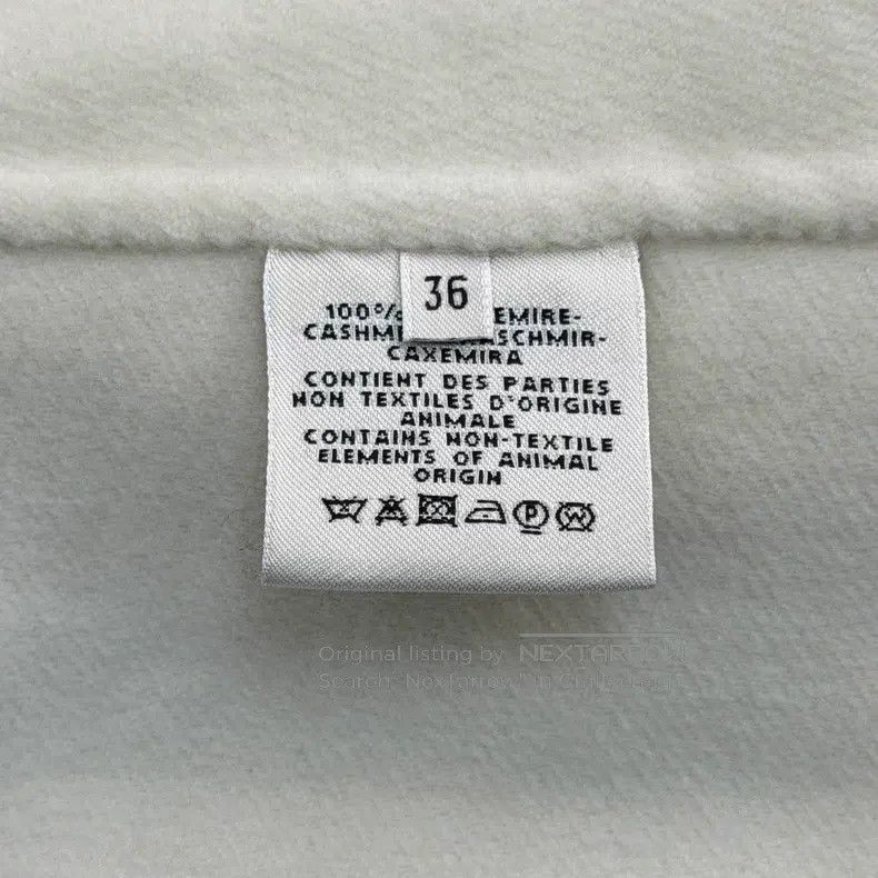 Hermes Hermes Off-White Cashmere Coat Size XS / US 0-2 / IT 36-38 - 6 Thumbnail