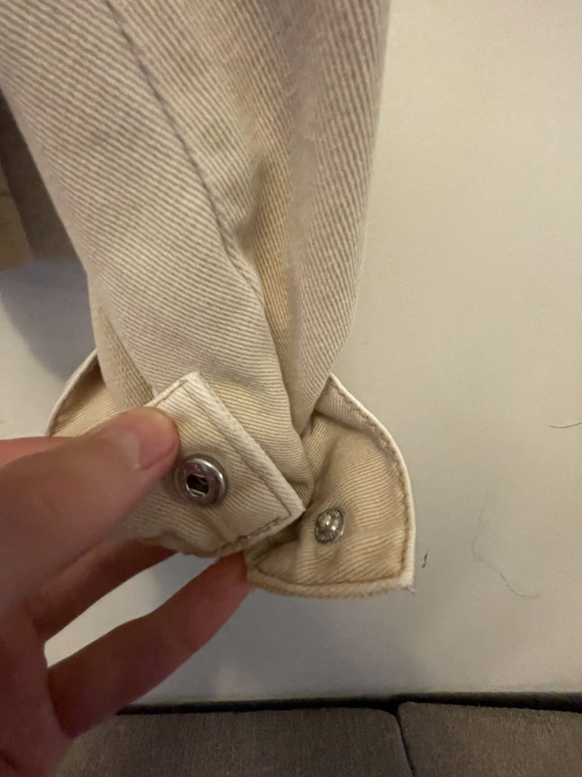 Vintage Page One Cream Trucker Jacket — Size 40 / UK 14 Size L / US 10 / IT 46 - 4 Thumbnail